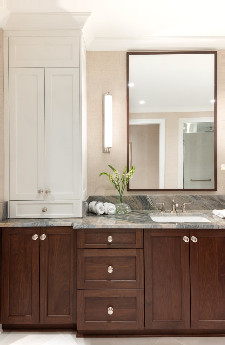 Bathroom with custom vanity