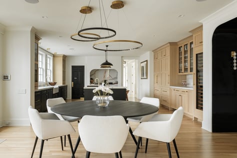 Remodeled Open Concept Dining Area and Kitchen in High Point, NC by Wolfe Homes