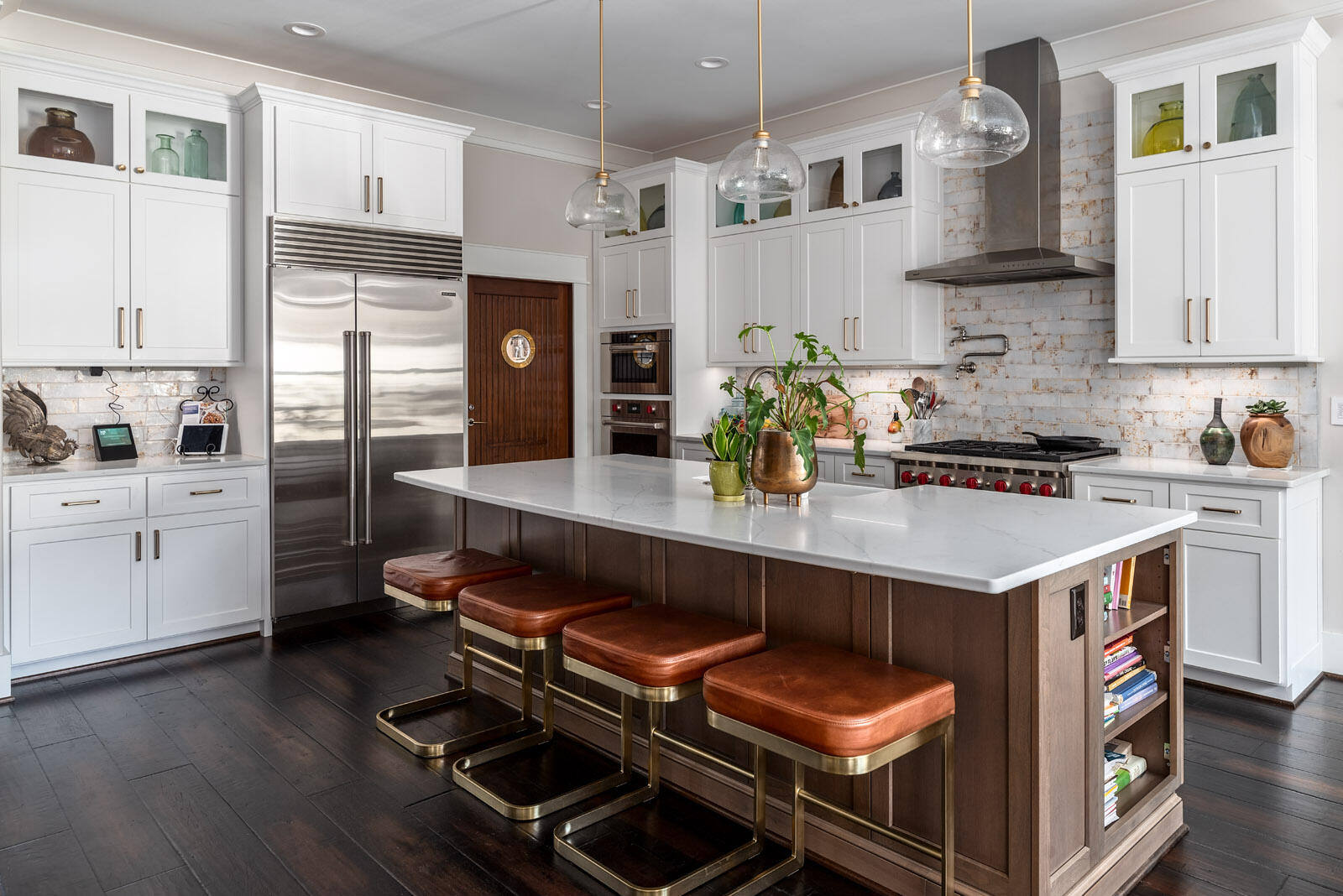 Custom kitchen remodel in Greensboro by Wolfe Homes, featuring modern cabinetry and a large island